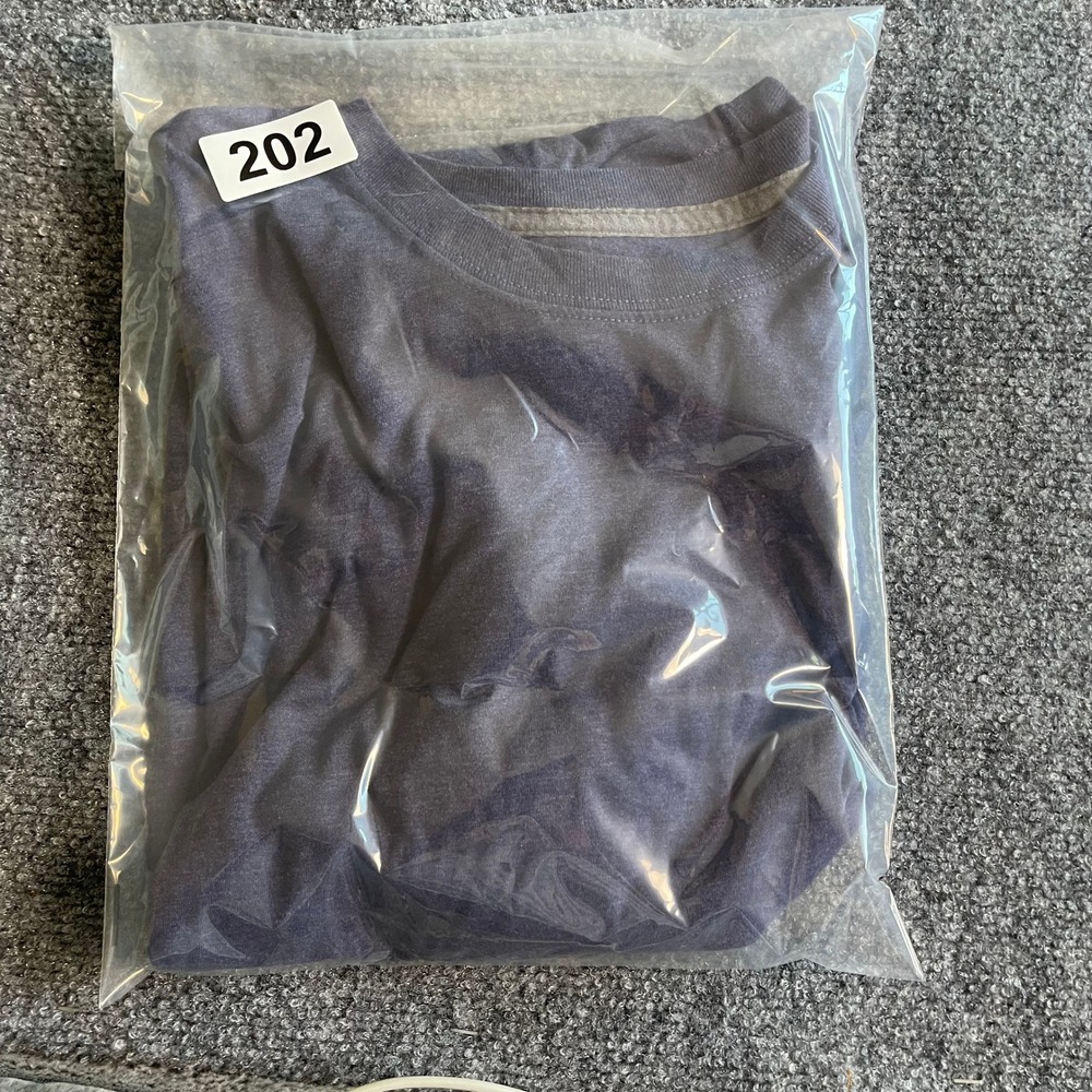 Champion Vapor Cotton Mens 2XL Heather Navy Blue Short Sleeve T-Shirt Activewear - Picture 7 of 7